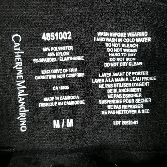 Catharine Malandrino Ladies Leggings 2 Pairs M - Picture 3 of 3